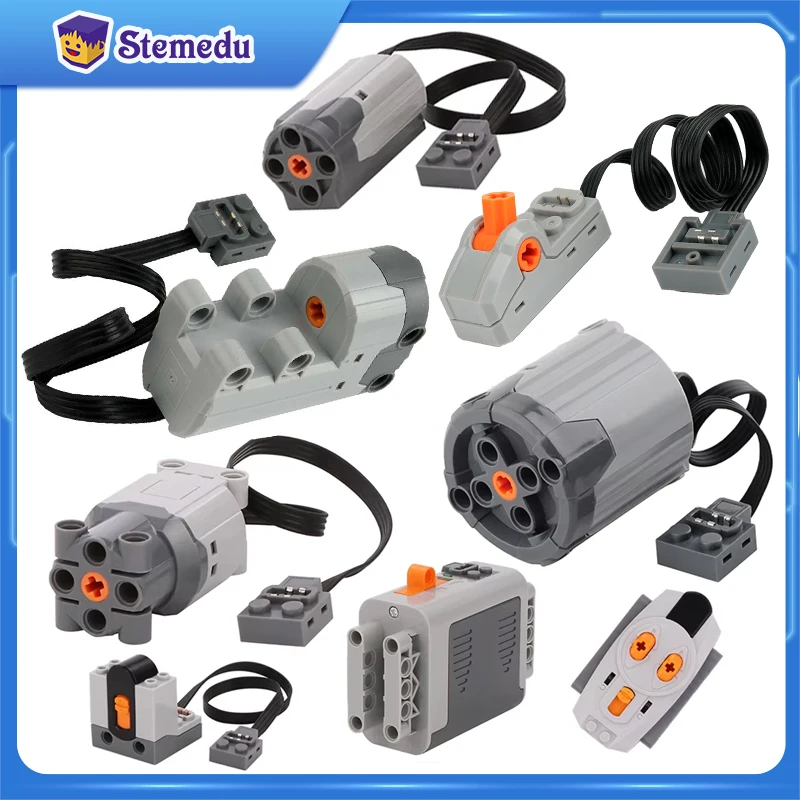 Diy Lego Electronics - การวิเคราะห์อิเล็กทรอนิกส์ Building Block MOC อุปกรณ์เสริม Micro-มอเตอร์