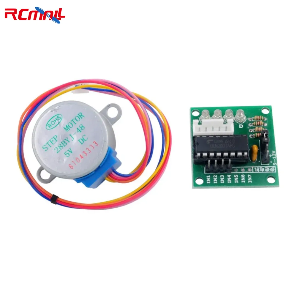 Stepper Motor 28Byj - มอเตอร์สเต็ปเปอร์แบบมีเกียร์ 28BYJ-48 4 เฟส ใช้ไฟ DC