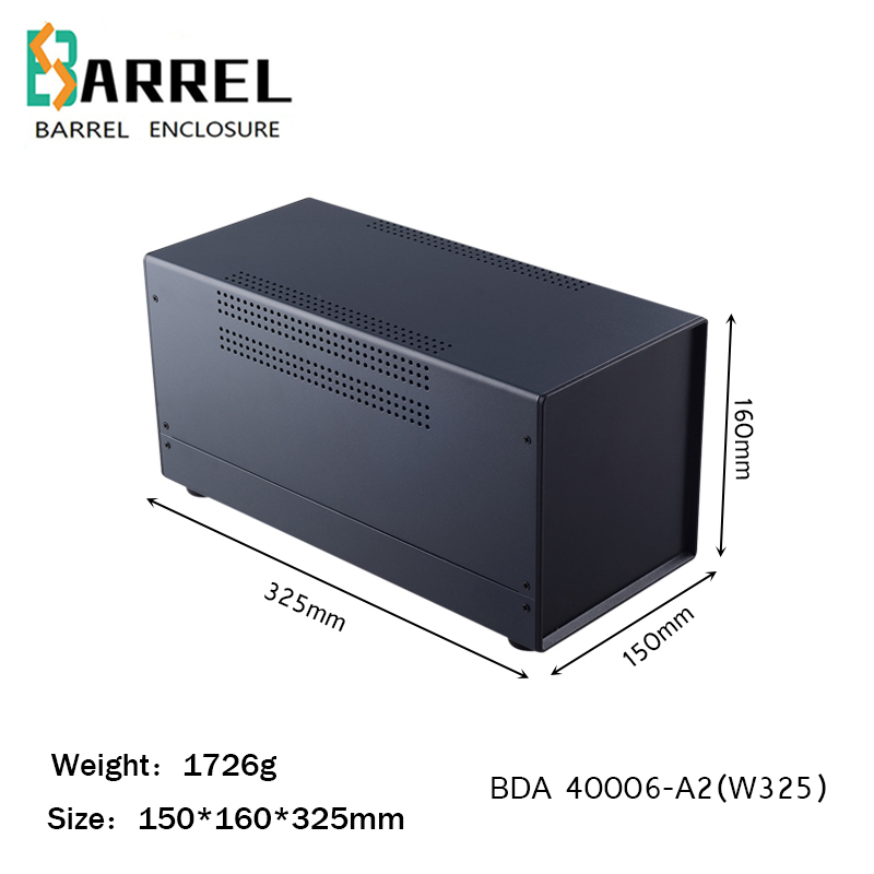 Electronics Diy Pcb Design Projects - 325*160*150 มม.เหล็กอิเล็กทรอนิกส์เครื่องมือไฟฟ้ากล่องอุตสาหกรรมกล่องแผง PCB diy design case