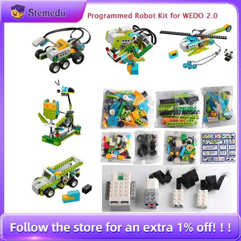 Diy Electronics Kids - STEM We-do2.0 45300 Core การเขียนโปรแกรมชุด legoed