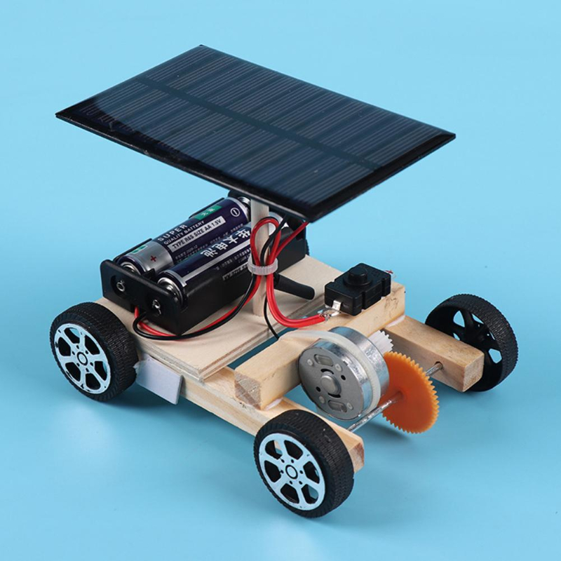 Diy Electronics Kids - ประกอบรถพลังงานแสงอาทิตย์สิ่งประดิษฐ์สร้างสรรค์ความสามารถของมอเตอร์เด็กการคิดอย่างมีสติ DIY ชุดอิเล็กทรอนิกส์ของเล่นเทคโนโลยีสำหรับเด็ก