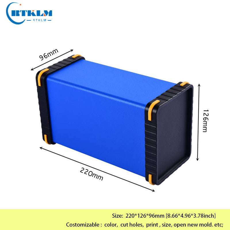 Diy Enclosure For Electronics - กล่องอลูมิเนียม DIY อิเล็กทรอนิกส์อลูมิเนียมกล่องเครื่องมือที่อยู่อาศัย Power Enclosure 220*126*96