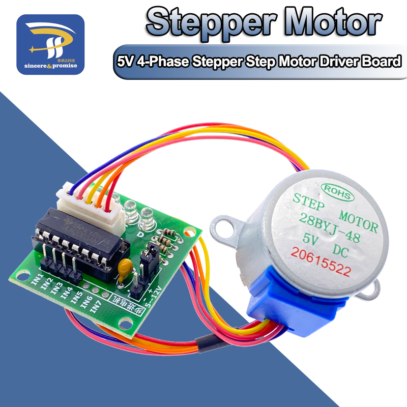 Stepper Motor 28Byj - ชุดอุปกรณ์ Raspberry Pi มอเตอร์สเต็ปแบบ4เฟส5V 28BYJ-48 1ชุด