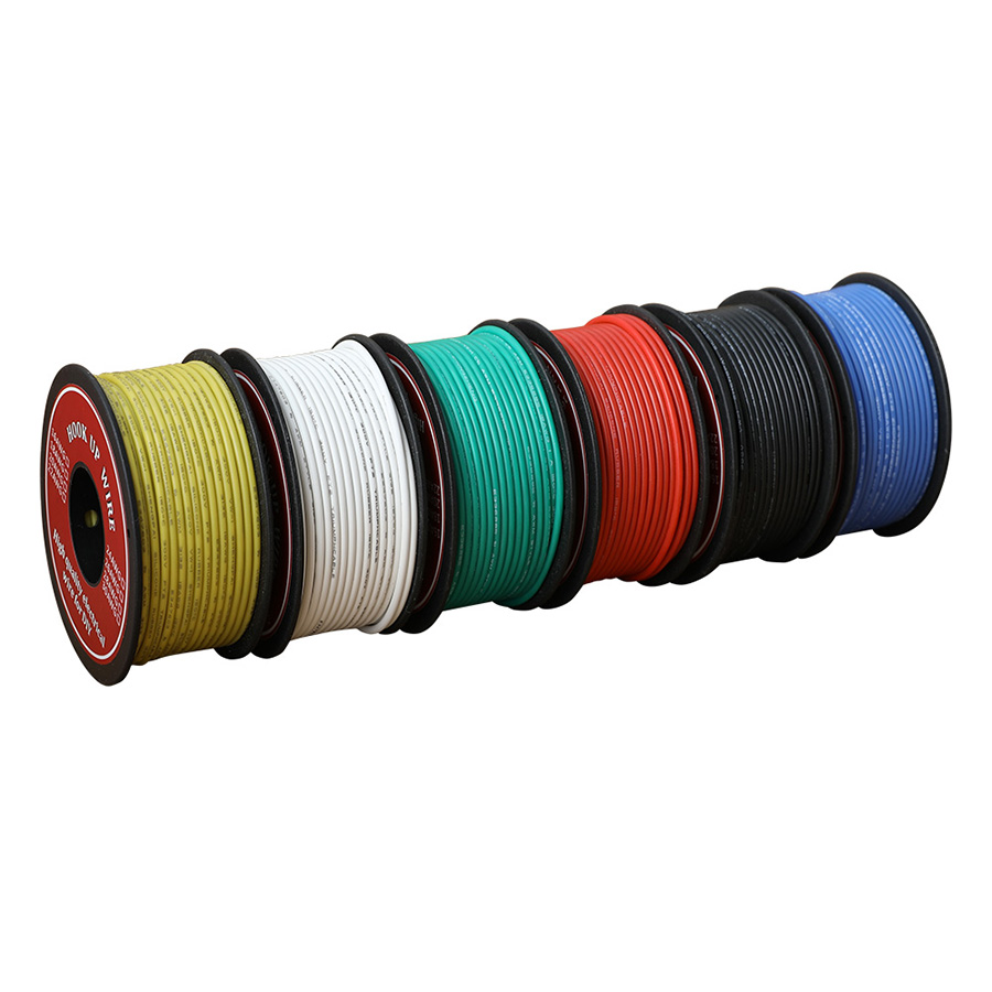 Diy Electronics Kids - 50 m/ม้วนสายไฟ UL3132 26AWG ซิลิโคนฉนวน Stranded