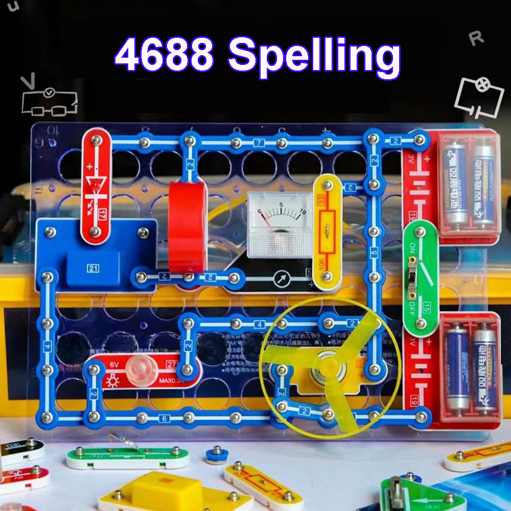 Diy Electronics Kids - ชุดสำรวจวงจรฟิสิกส์ประกอบชิ้นส่วนอิเล็กทรอนิกส์วิทยาศาสตร์อิเล็กทรอนิกส์สำหรับเด็ก