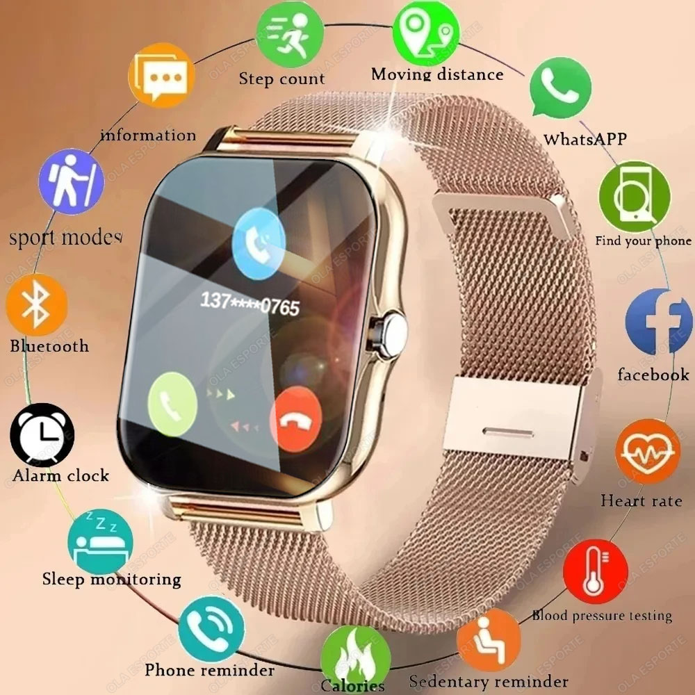 Diy Waterproof Electronics - สมาร์ทวอทช์ 2026 หน้าจอ HD 2.01 นิ้ว