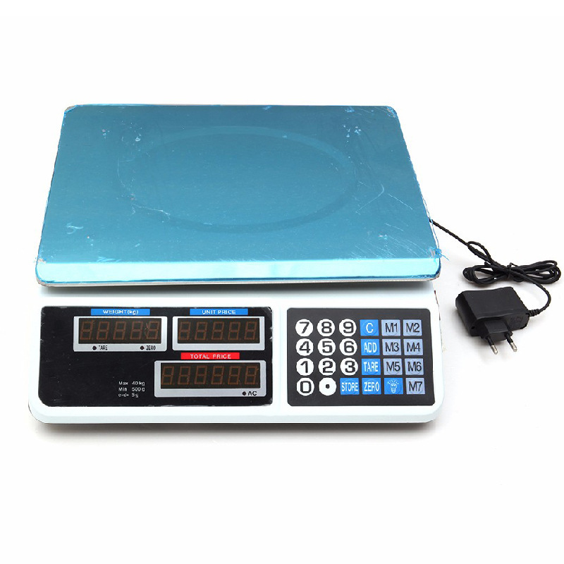 Diy Electronics Store - เครื่องชั่งอิเล็กทรอนิกส์สแตนเลส 30 กก. ชาร์จไฟได้ สำหรับชั่งอาหาร เนื้อสัตว์