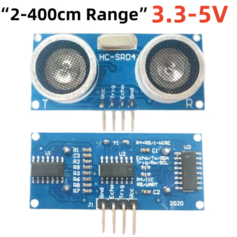Ultrasonic Sensor Hc - 1-10 ชิ้น HC-SR04 อัลตราโซนิคเซนเซอร์ 2-400 ซม.
