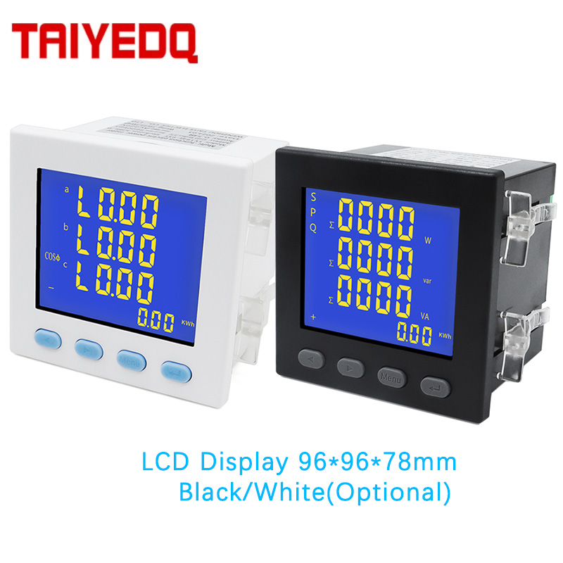 มิเตอร์ไฟฟ้าแบบแผง LCD สามเฟส  - Diy Electronics Store บทวิจารณ์และราคา