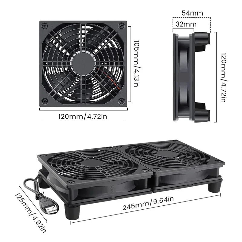 Routerพัดลมระบายความร้อนการไหล - Diy Electronics Box บทวิจารณ์และราคา
