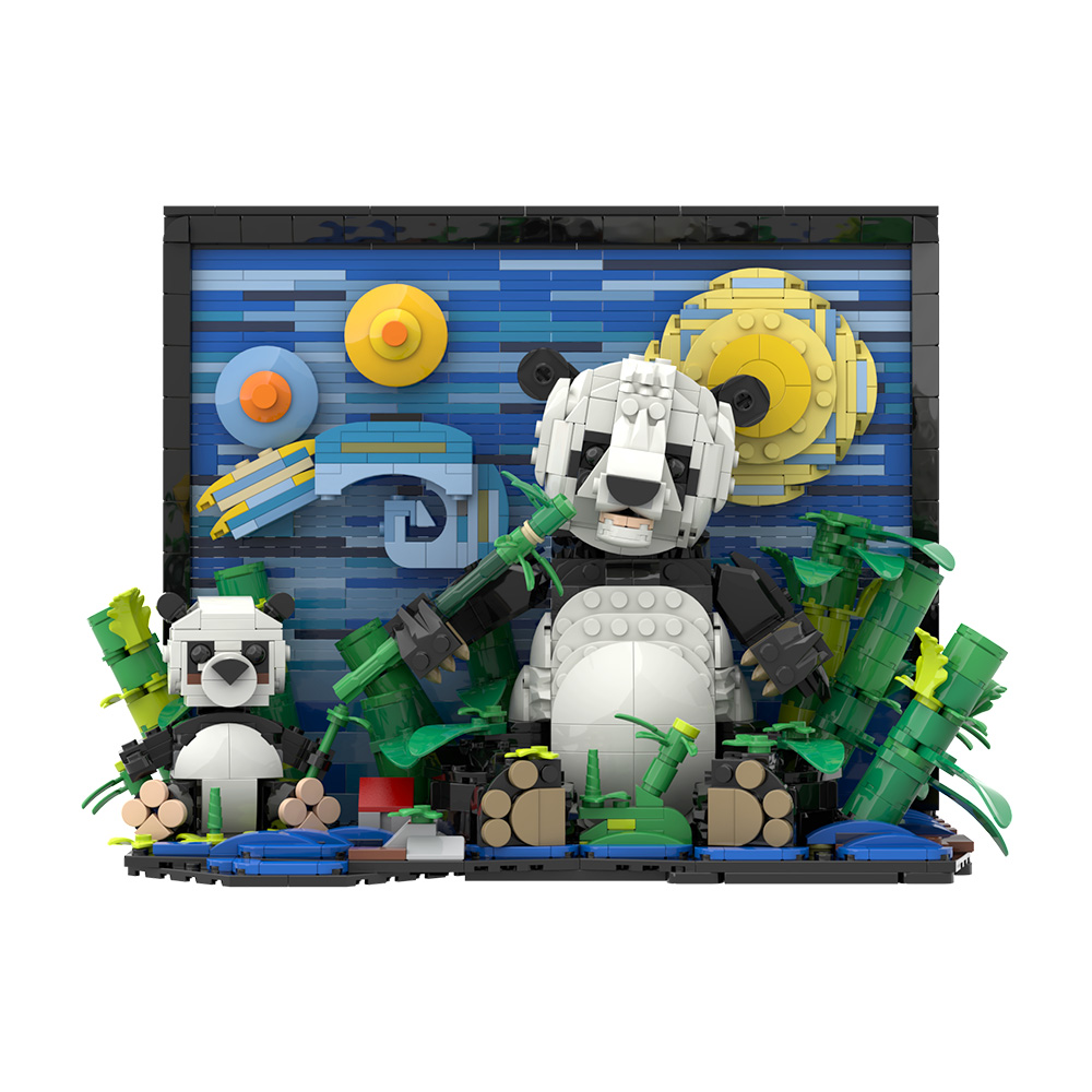 ตัวต่อโกบริกส์ MOC รถตู้แพนด้า - Diy Electronics Art บทวิจารณ์และราคา