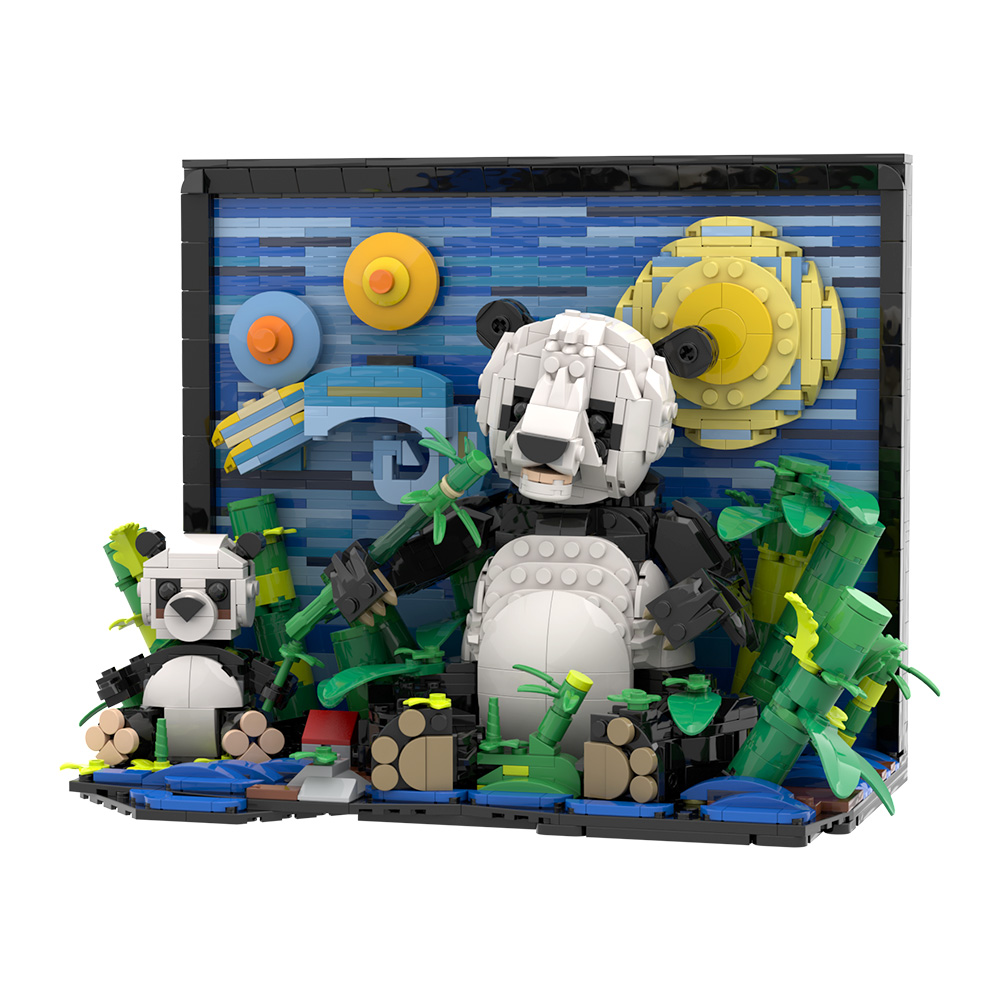 ตัวต่อโกบริกส์ MOC รถตู้แพนด้า - Diy Electronics Art บทวิจารณ์และราคา
