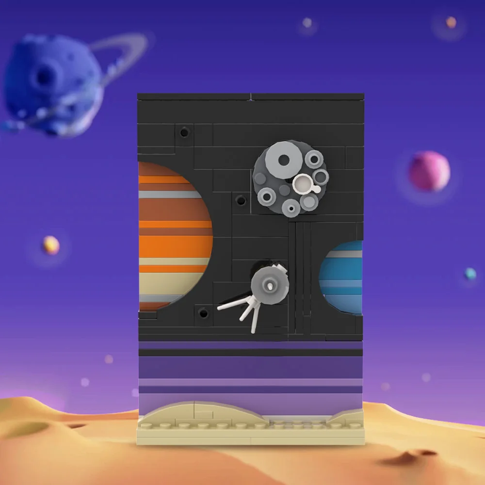MOC Space Story โปสการ์ดรุ่น B - Diy Electronics Art บทวิจารณ์และราคา