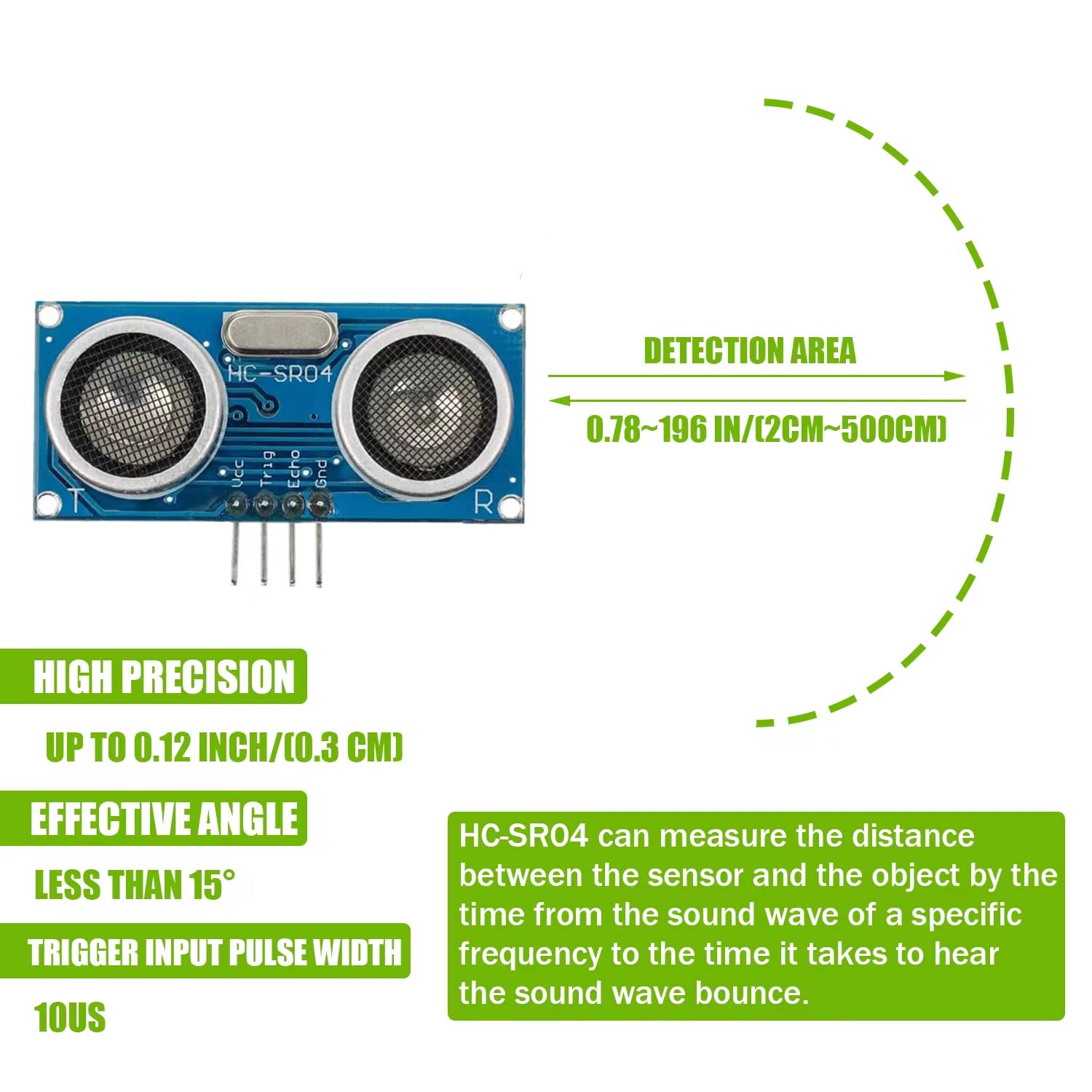 10 ชิ้น HC-SR04 Ultrasonic Sen - Ultrasonic Sensor Hc บทวิจารณ์และราคา