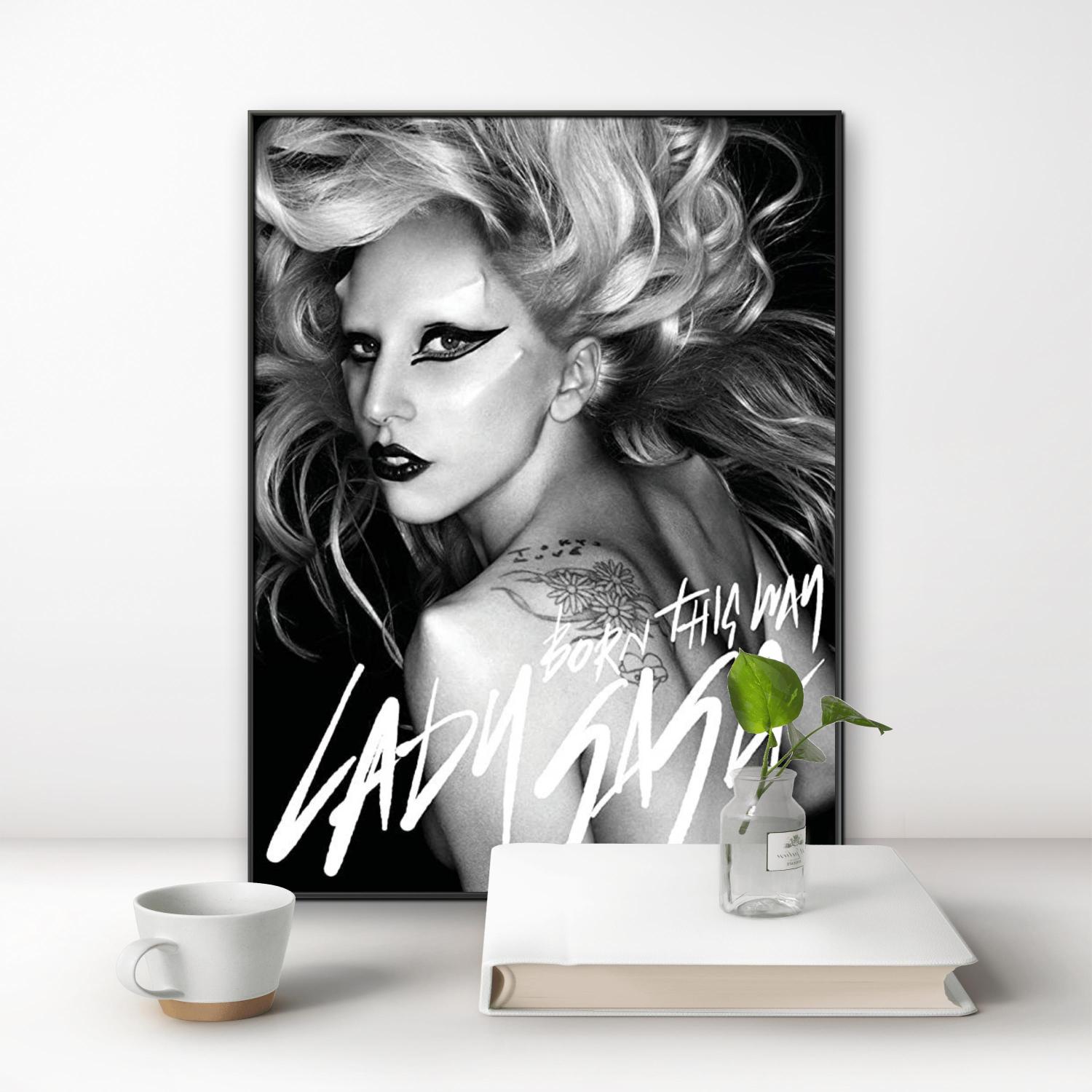 L-Lady G-Gaga ภาพวาดเพชร ดนตรี - Diy Electronics Art บทวิจารณ์และราคา