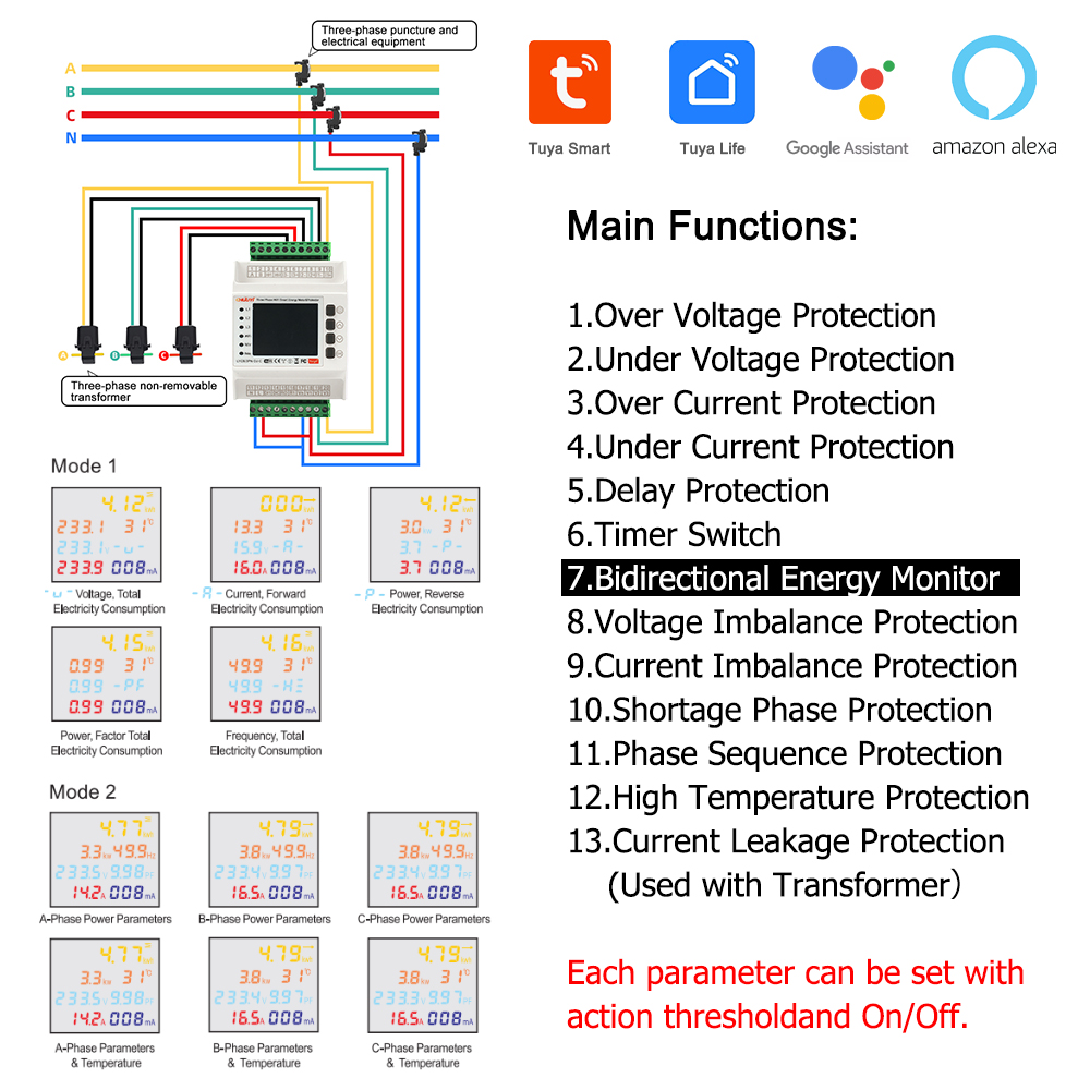 มิเตอร์วัดไฟฟ้าสามเฟสอัจฉริยะ  - Diy Electronics Store บทวิจารณ์และราคา