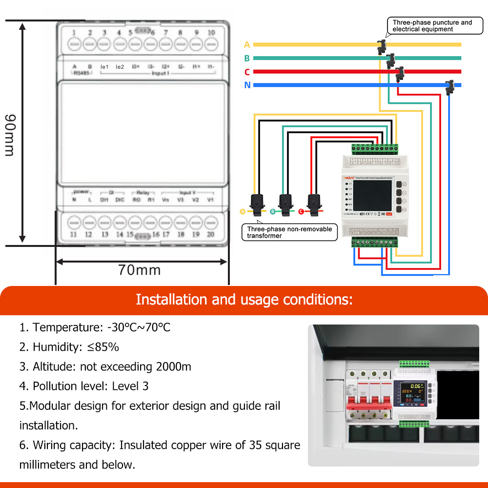 มิเตอร์วัดไฟฟ้าสามเฟสอัจฉริยะ  - Diy Electronics Store บทวิจารณ์และราคา