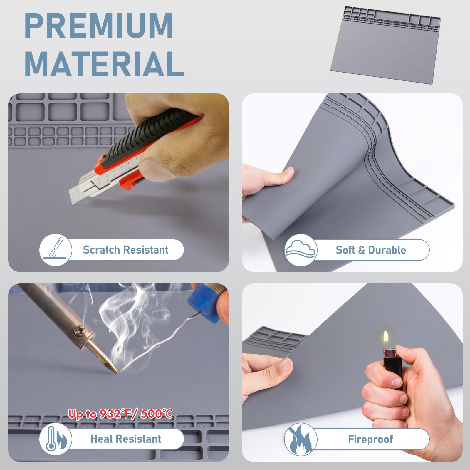 แผ่นซิลิโคนแม่เหล็กสำหรับบัดกร - Diy Electronics Repair บทวิจารณ์และราคา