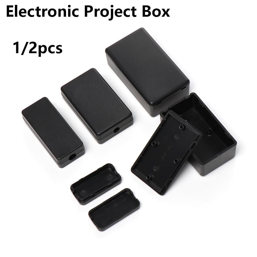 1/2ชิ้นพลาสติกกันน้ำสีดำอุปกรณ - Diy Waterproof Electronics บทวิจารณ์และราคา