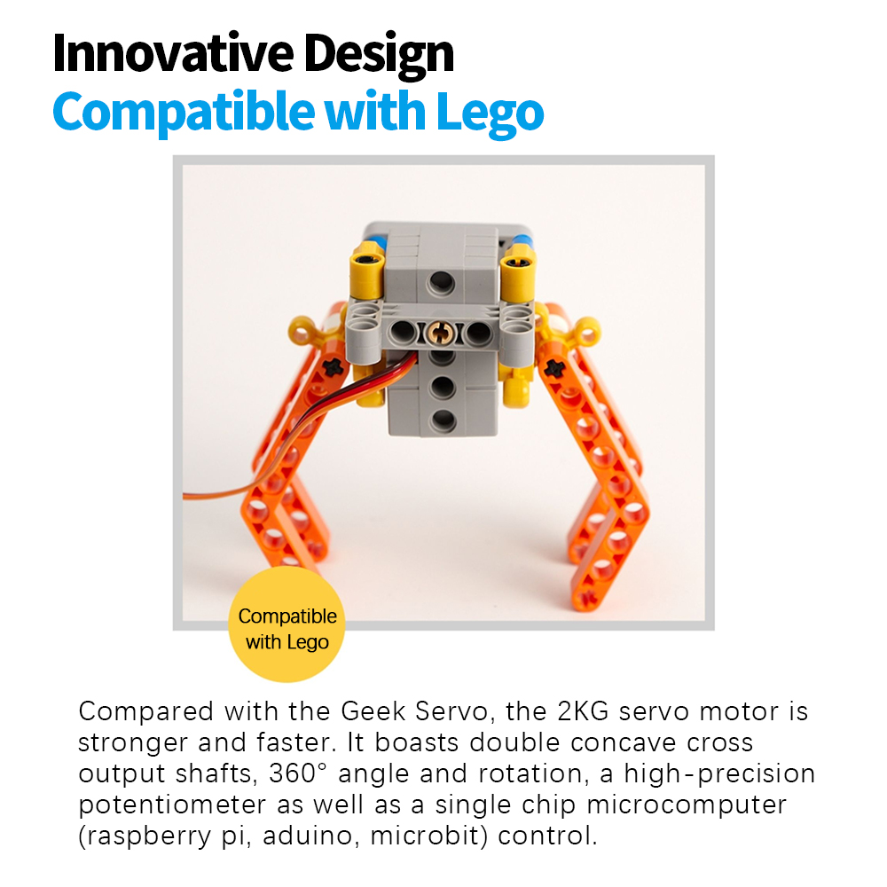 ตั้งโปรแกรมได้ 2KG 270 °   360 - Diy Lego Electronics บทวิจารณ์และราคา